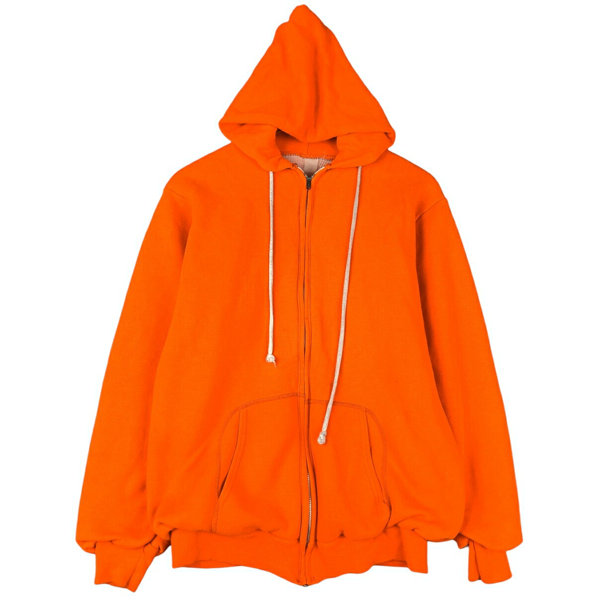 樂天商城 - 古着 スウェットフルジップパーカー メンズS相当 /eaa597158 【中古】 【251216】 オレンジ系 春夏秋冬
