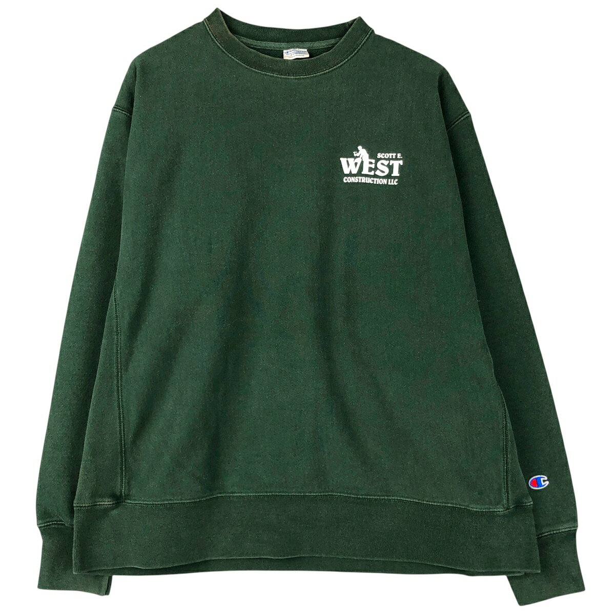 商品詳細 ブランド・Champion・チャンピオン・ 特徴・クルーネック(丸首)・長袖・SCOTT E. WEST CONSTRUCTION LLC・ モデル/形状・REVERSE WEAVE リバースウィーブ・アドバタイジング スウェット...
