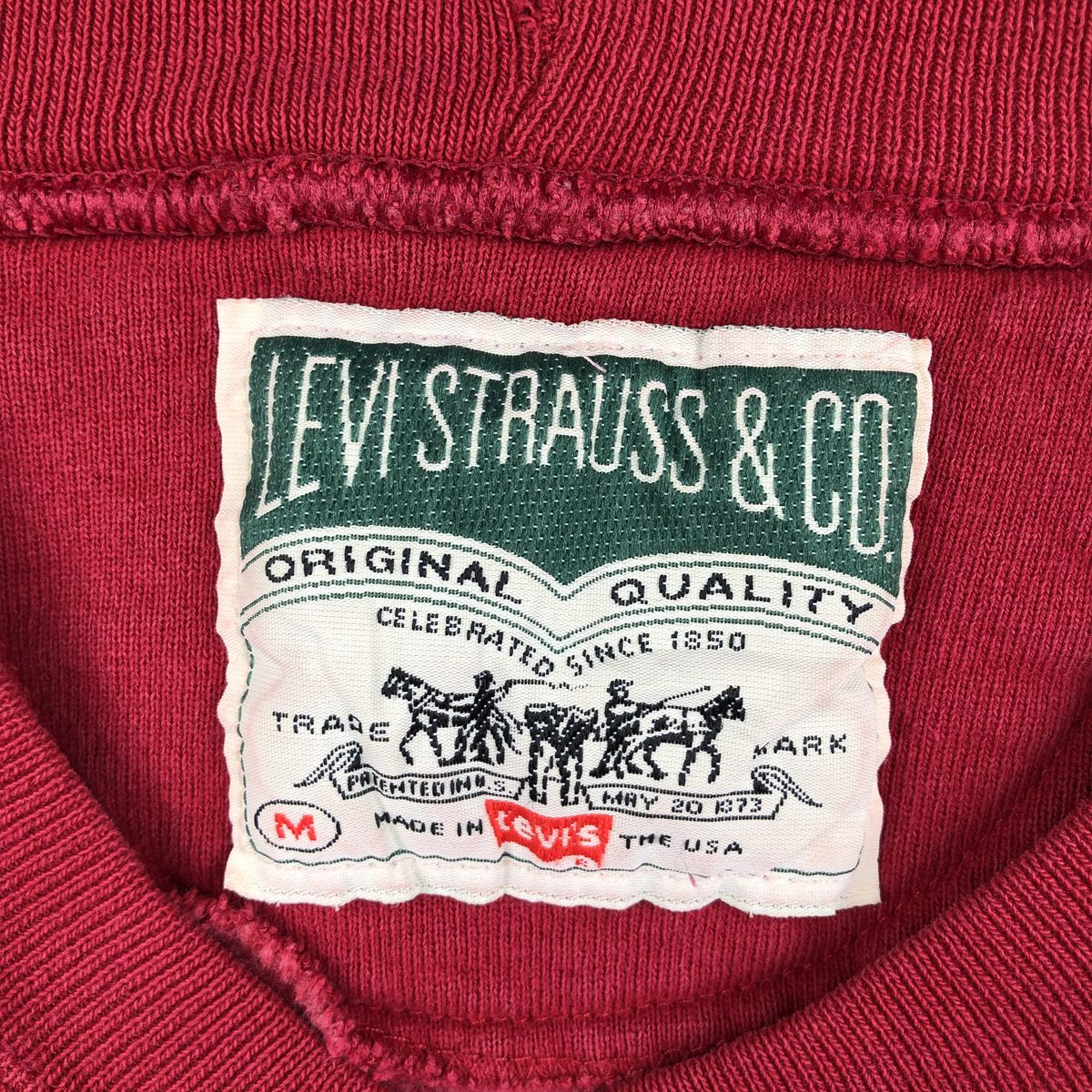 古着 90'S リーバイス Levi's ワンポイントロゴスウェットシャツ トレーナー USA製 メンズM相当 ヴィンテージ /eaa597495 【中古】 【251215】 【NH-2508】