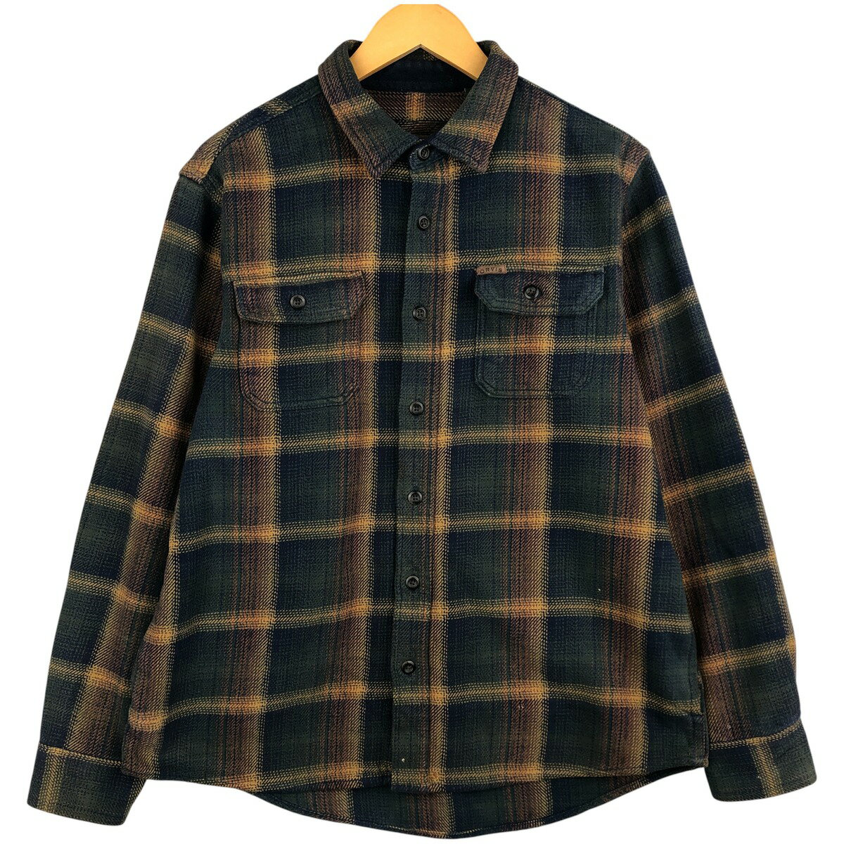 古着 オービス ORVIS 長袖 ヘビーネルチェックシャツ メンズL相当 /eaa597613 【中古】 【251214】 【CF2512】