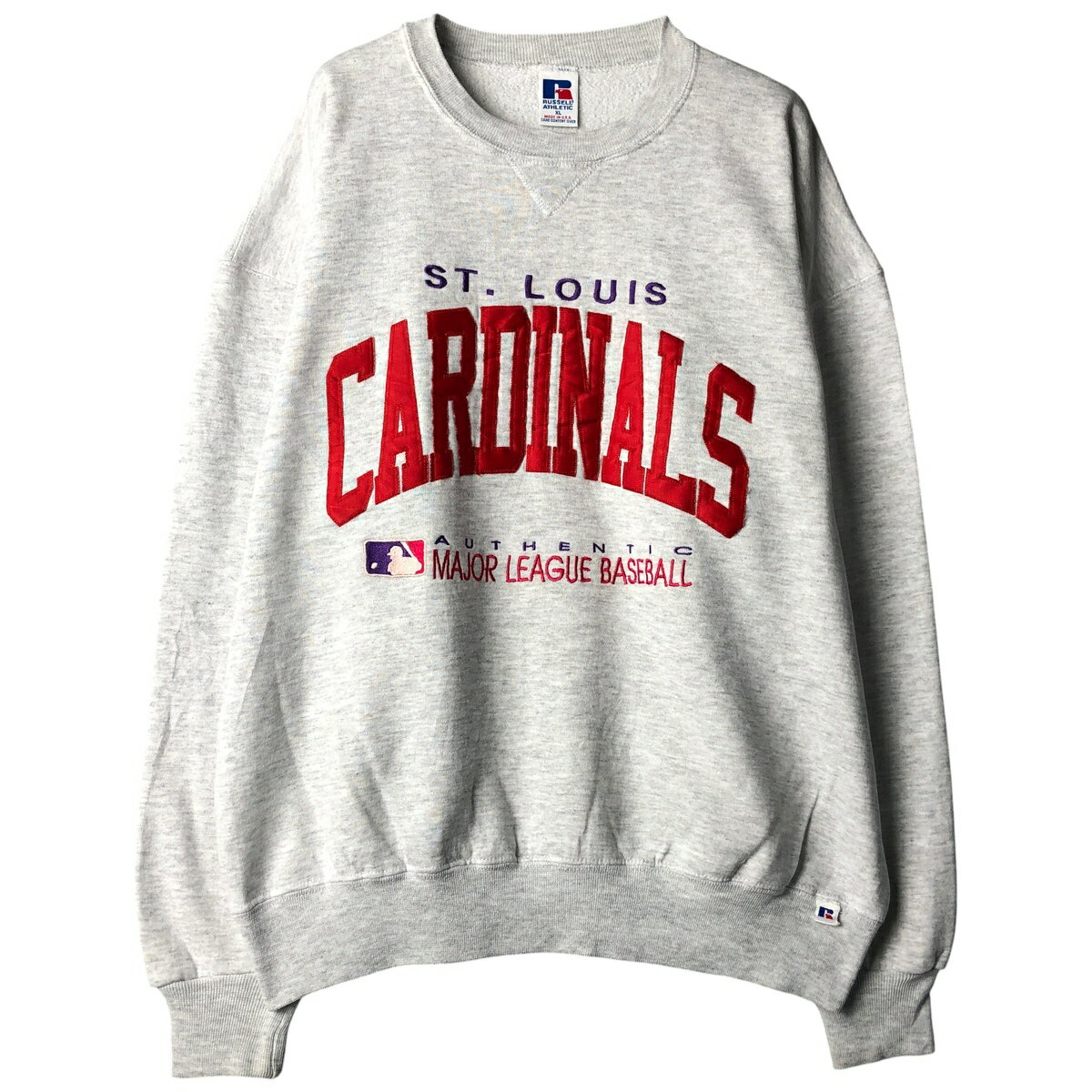 古着 90'S ラッセル Russell MLB ST. LOUIS CARDINALS セントルイスカージナルス スウェットシャツ トレーナー USA製 メンズXL相当 ヴィンテージ /eaa597641 【中古】 【251214】 【NH-2508】