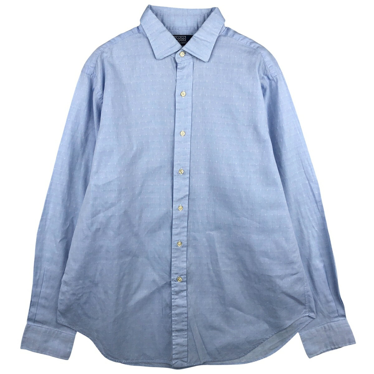 Rakuten - 古着 ラルフローレン Ralph Lauren POLO by Ralph Lauren PHILIP 総柄 長袖 コットンシャツ メンズXL相当 /eaa597708 【中古】 【251231】 【NH-2508】 ブルー系 春夏秋冬