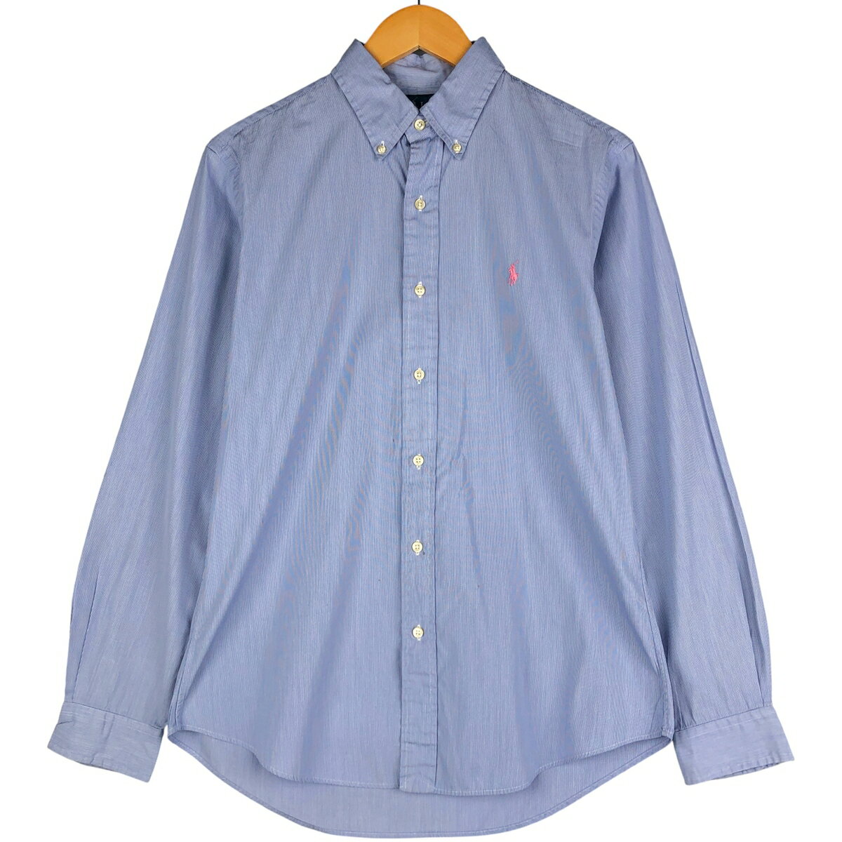 古着 ラルフローレン Ralph Lauren CUSTOM FIT 長袖 ボタンダウンストライプシャツ メンズM相当 /eaa597741 【中古】 【251210】