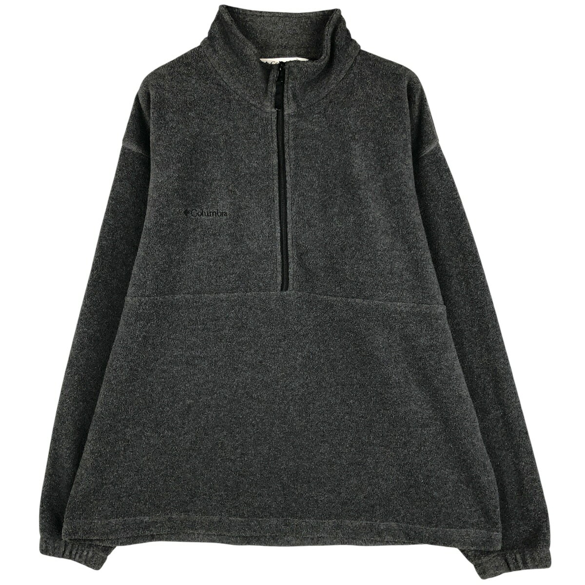 Jumper, Blouson - 古着 90'S コロンビア Columbia ハーフジップ フリースプルオーバー メンズXL相当 ヴィンテージ /eaa597845 【中古】 【251212】 【NH-2508】 【SS2603_10】 グレー系 春秋冬