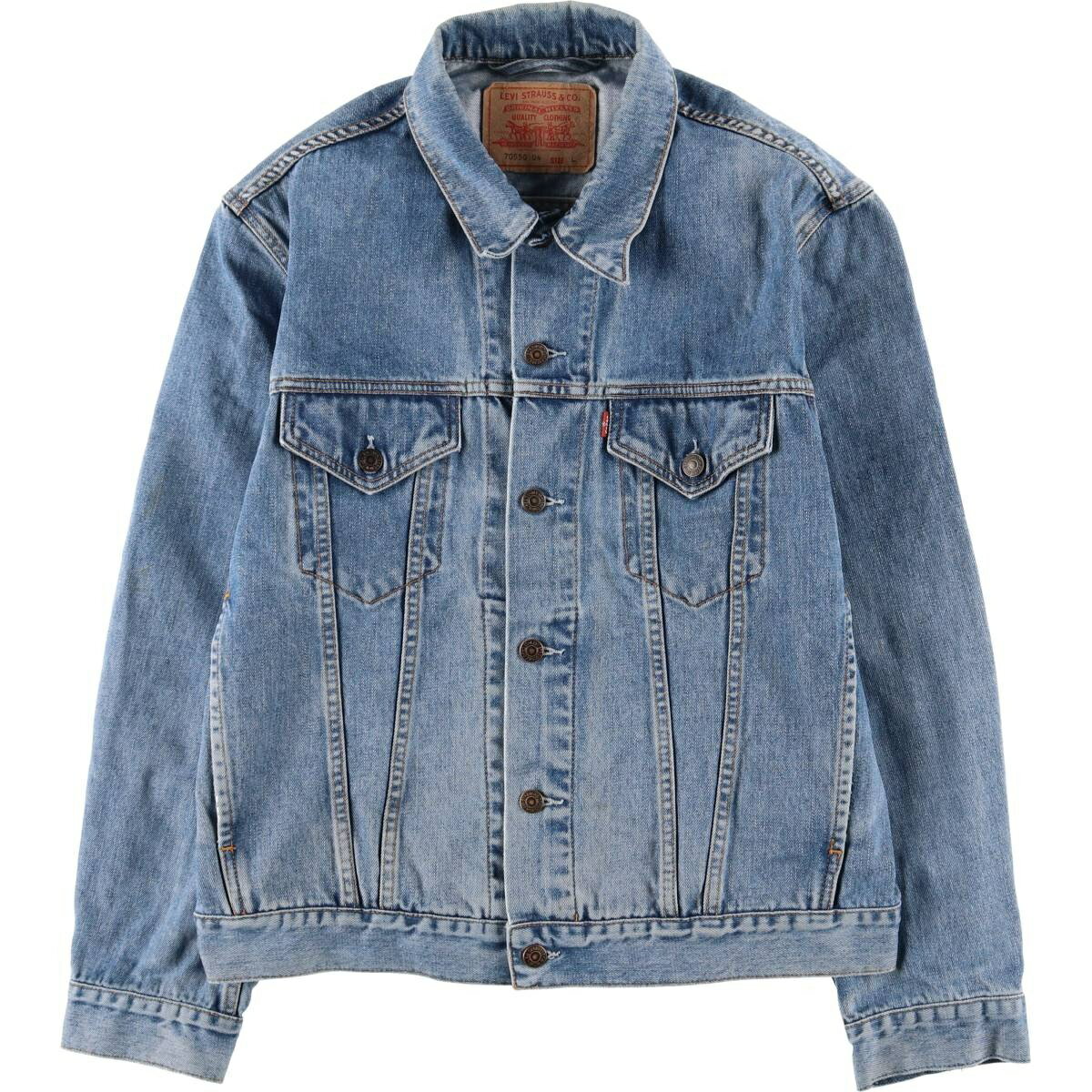 古着 リーバイス Levi's ユーロモデル デニムジャケット Gジャン メンズL相当 /eaa597865 【中古】 【251212】 【SS2603_10】 ブルー系 春秋冬