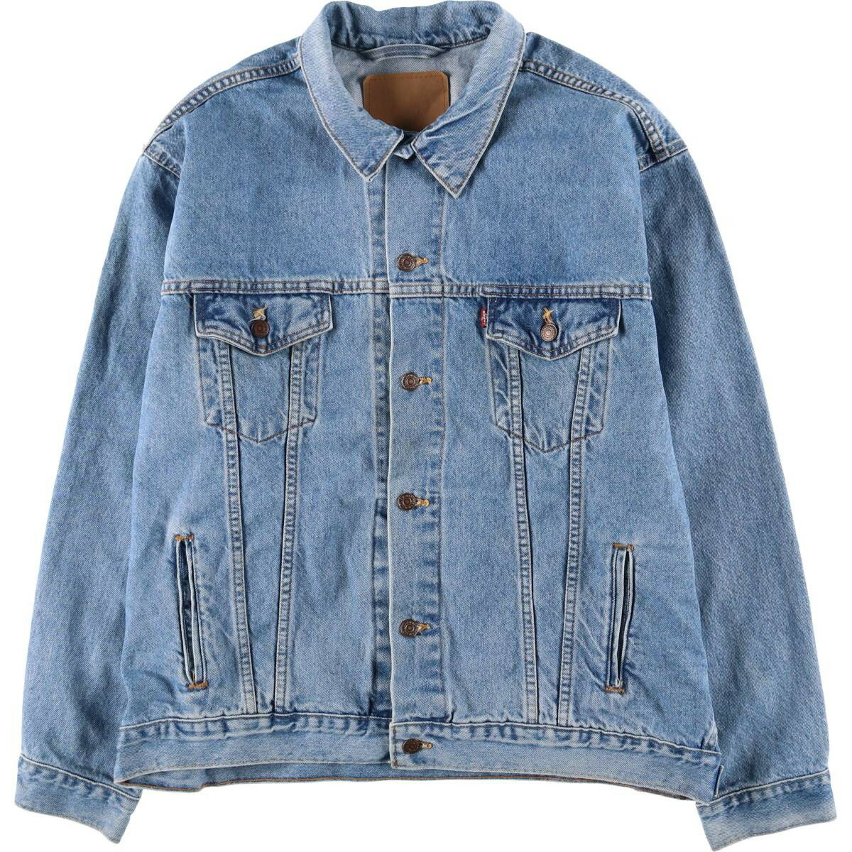 古着 90'S リーバイス Levi's デニムジャケット Gジャン USA製 メンズXL相当 ヴィンテージ /eaa597871 【中古】 【251212】 【SS2603_10】 ブルー系 春秋冬