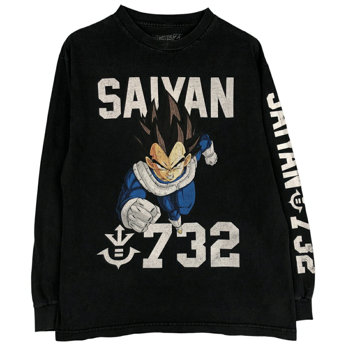 古着 DRAGONBALL Z ドラゴンボールZ ベジータ キャラクタープリントロングTシャツ ロン ...