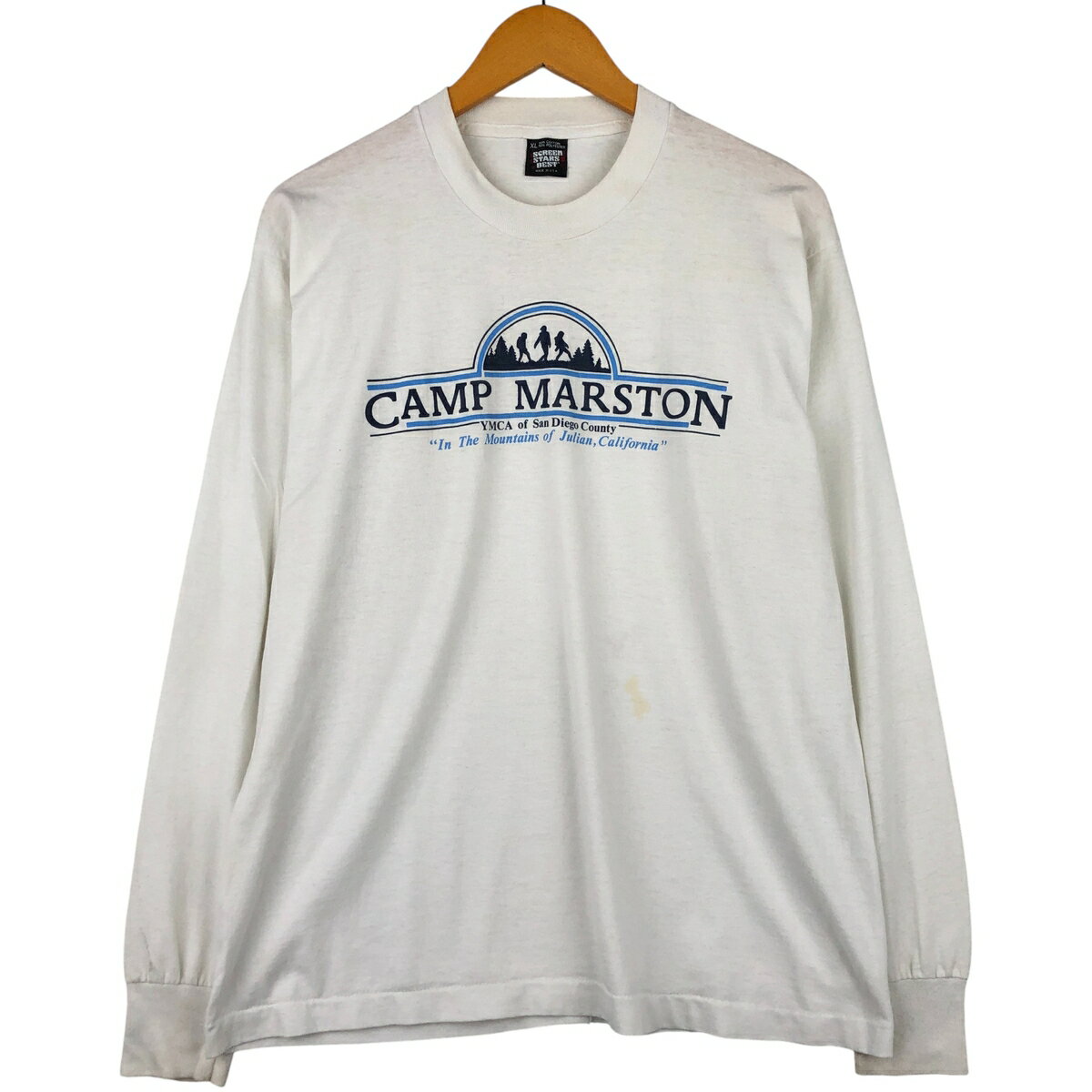 樂天商城 - 古着 90'S スクリーンスターズ SCREEN STARS ロングTシャツ ロンT USA製 メンズXL相当 ヴィンテージ /eaa598034 【中古】 【251218】 【NH-2508】 【SS2603_10】 ホワイト系 春夏秋