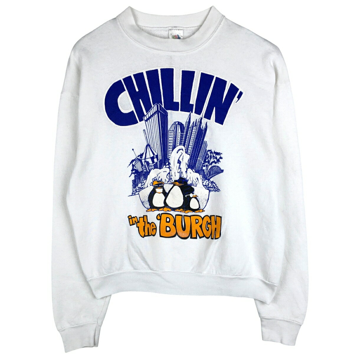 古着 90'S フルーツオブザルーム FRUIT OF THE LOOM プリントスウェットシャツ トレーナー メンズL相当 ヴィンテージ /eaa598053 【中古】 【251226】 【NH-2508】