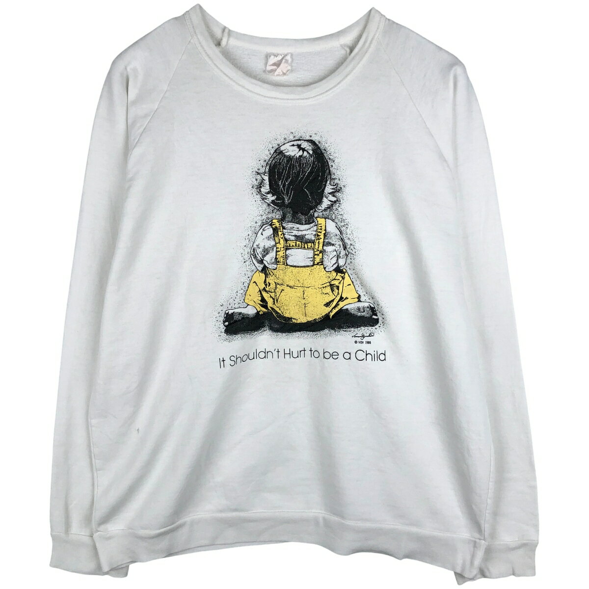 商品詳細 ブランド・UNKNOWN・ 特徴・クルーネック(丸首)・長袖・ヴィンテージ・ラグランスリーブ・メッセージ・ モデル/形状・プリントスウェットシャツ トレーナー・ 素材・不明・ 色・ホワイト系 白色・ 柄・プリント・ 生産国・不明・...