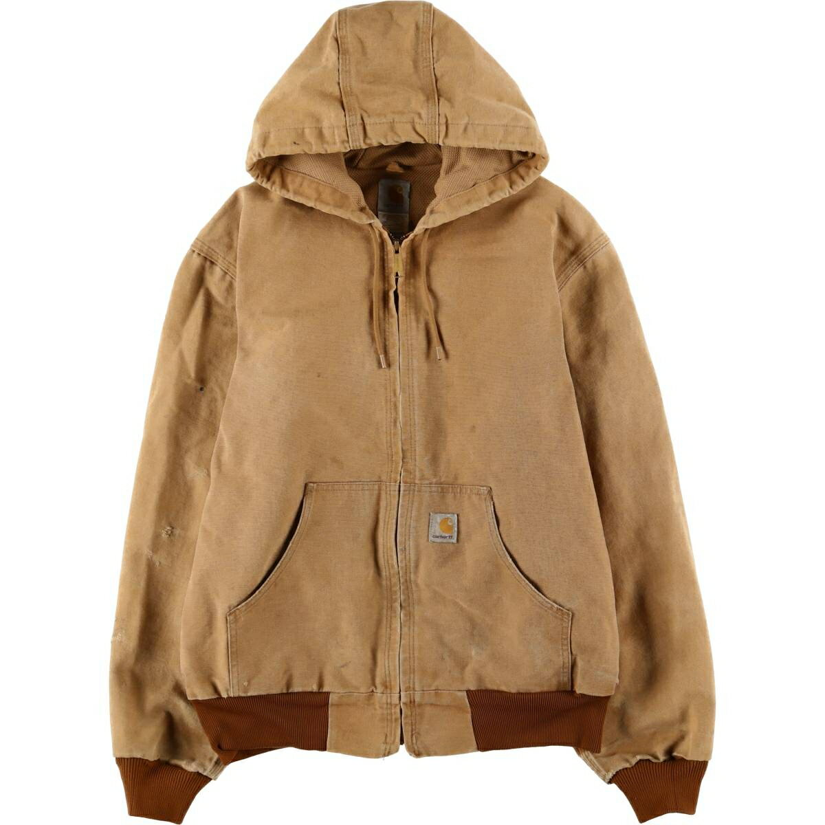 Rakuten - 古着 00'S カーハート Carhartt アクティブジャケット ダックフルジップパーカー USA製 メンズM相当 /eaa598270 【中古】 【251225】 【SS2603_10】 ベージュ系 春秋冬