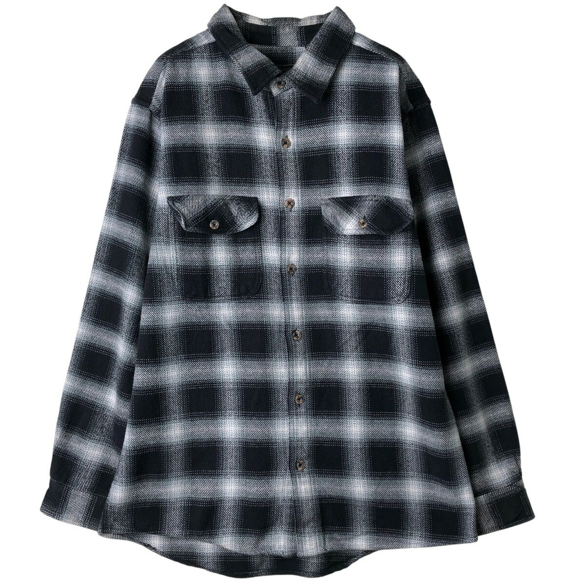 古着 フィールドアンドストリーム FIELD&STREAM オンブレチェック 長袖 フランネルチェックシャツ メンズL相当 /eaa598342 【中古】 【2...
