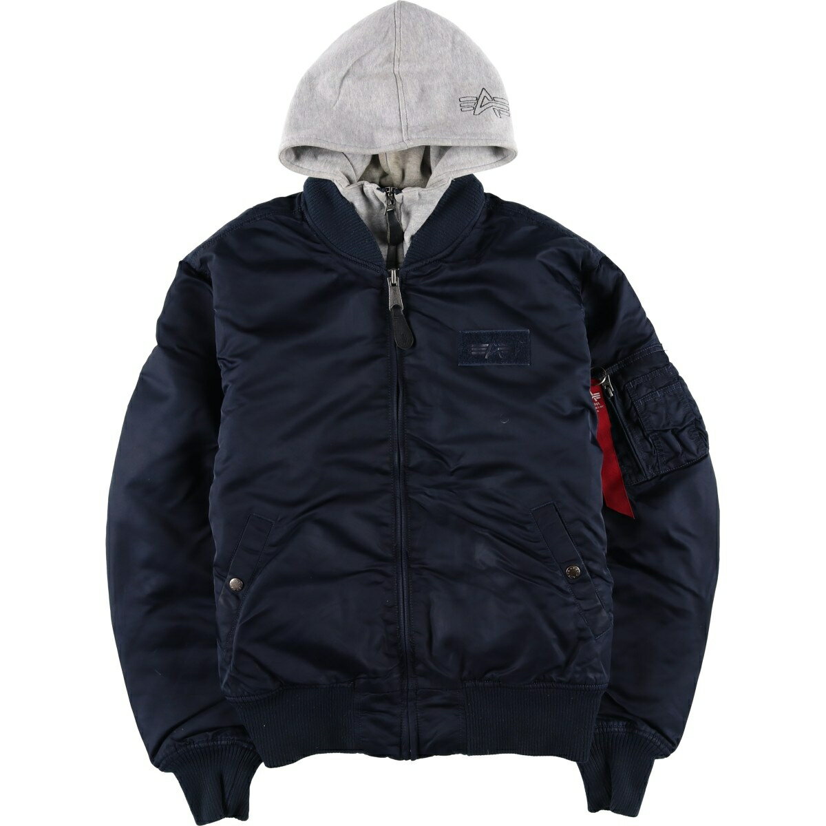 楽天市場】アルファ MA－1（カラーネイビー）（メンズファッション）の通販