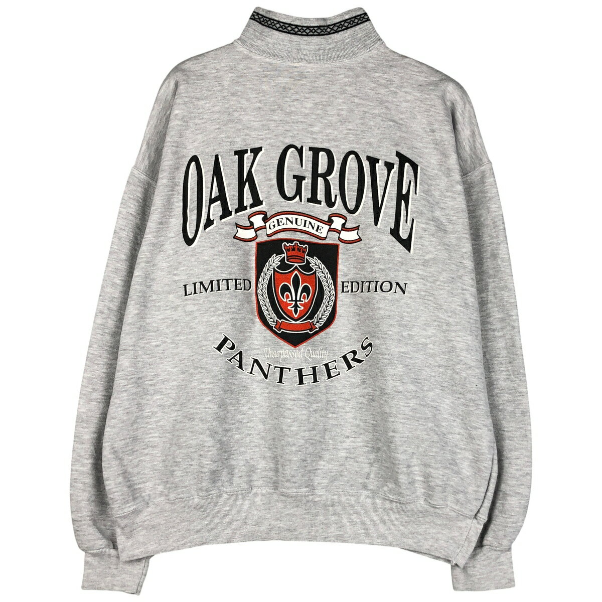 樂天商城 - 古着 90'S DODGER 3連プリント ハイネック カレッジスウェットシャツ トレーナー USA製 メンズXL相当 ヴィンテージ /eaa598408 【中古】 【251220】 【NH-2508】 グレー系 春夏秋冬