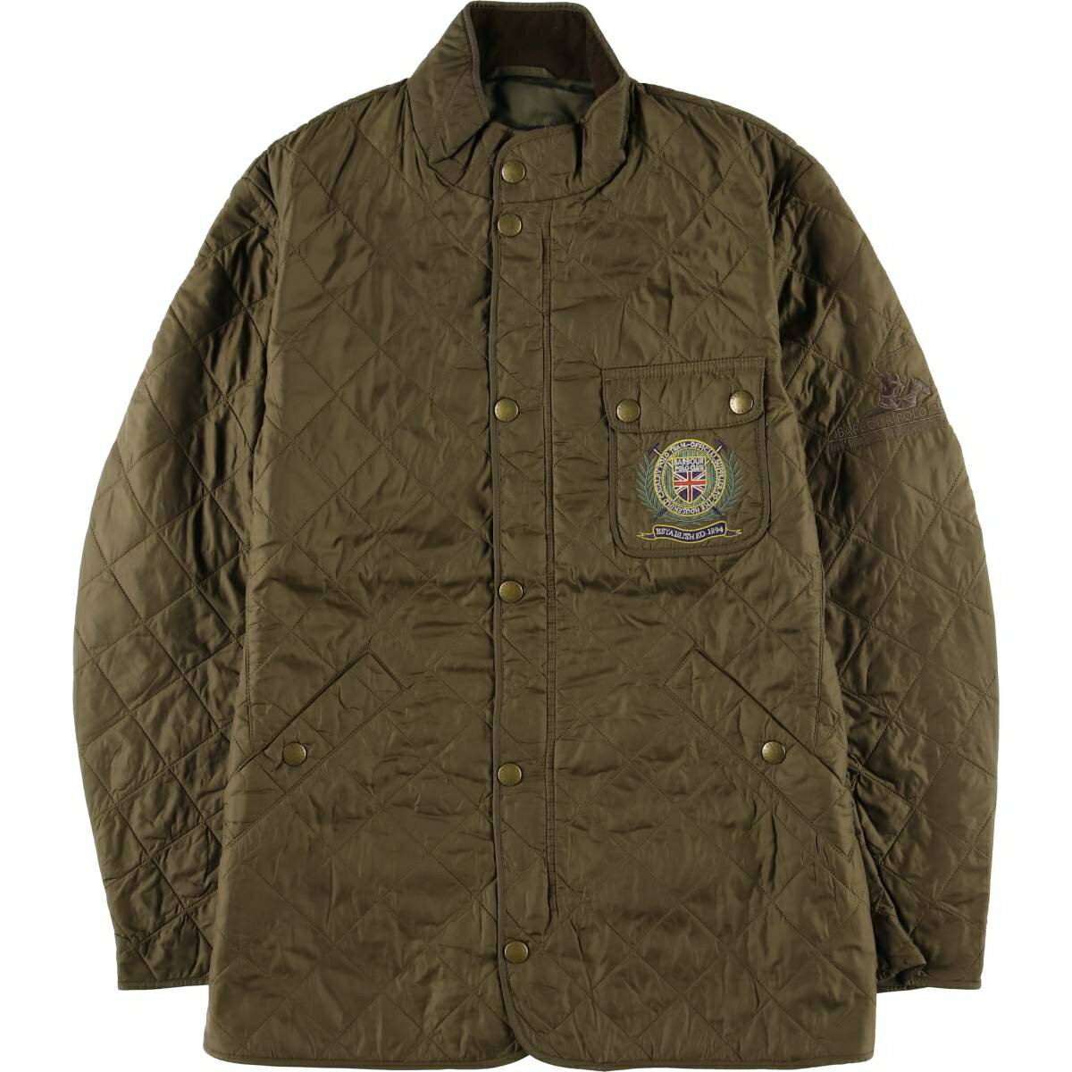 乐天商城 - 古着 00'S~ バブアー Barbour POLO CLUB SADDLEMOOR 3ワラント キルティングジャケット パファージャケット メンズL相当 /eaa598501 【中古】 【251228】 【SS2606_10】