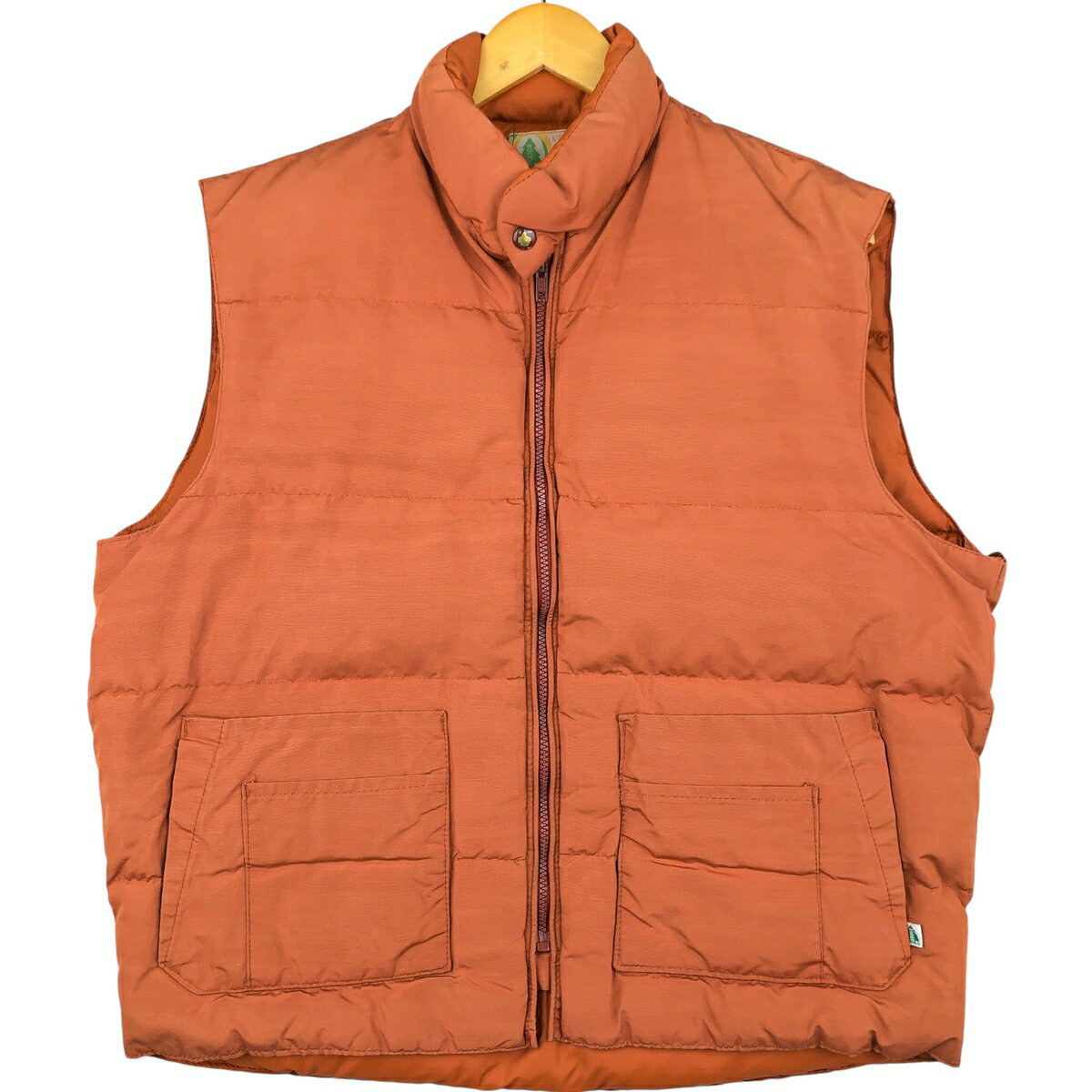 Rakuten - 古着 70~80'S Woods ROUGH RIDER ダウンベスト カナダ製 メンズL相当 ヴィンテージ /eaa598546 【中古】 【251222】 オレンジ系 春秋冬