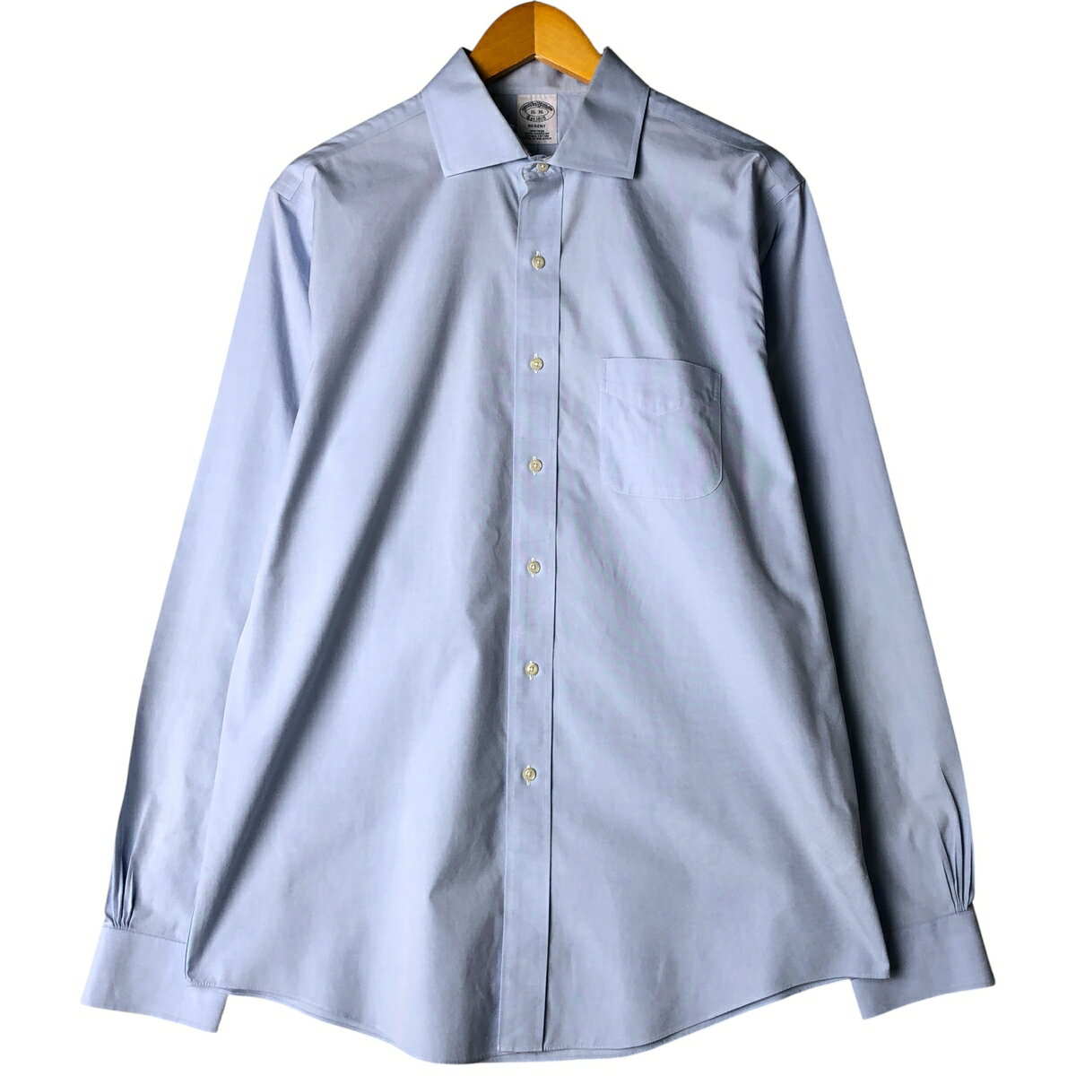 樂天商城 - 古着 ブルックスブラザーズ Brooks Brothers Est.1818 REGENT ワイドカラー 長袖 コットンシャツ メンズL相当 /eaa599045 【中古】 【251214】 【SS2606_10】