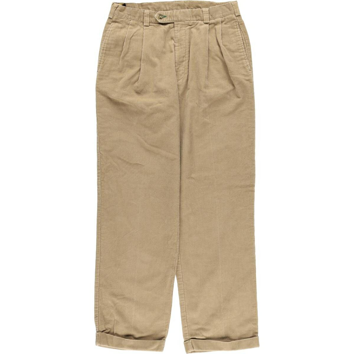 Rakuten - 古着 00'S トミーヒルフィガー TOMMY HILFIGER ツータック コーデュロイパンツ メンズw32相当 /eaa599119 【中古】 【251214】 【CF2512】 【SS2606_10】