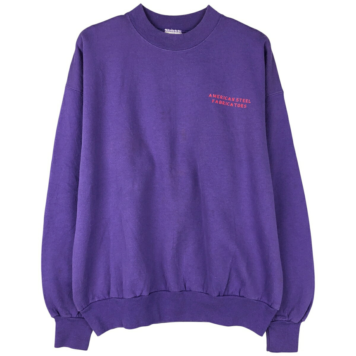 古着 00'S ヘインズ Hanes ACTIVEWEAR American Steel Fabricators アドバタイジング スウェットシャツ トレーナー メンズL相当 /eaa599226    