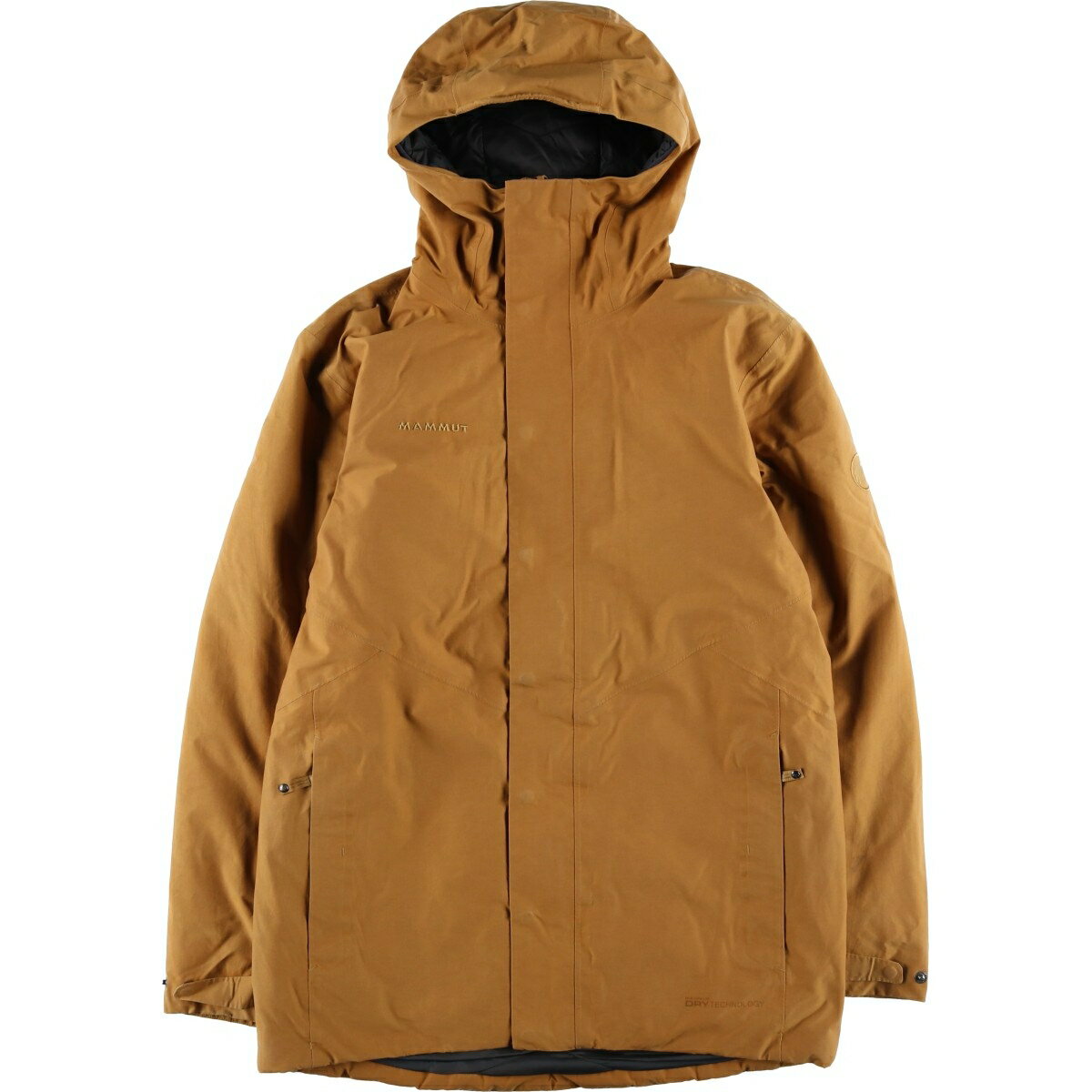 Rakuten - 古着 マムート MAMMUT DRY TECHNOLOGY 中綿マウンテンパーカー シェルジャケット パファージャケット メンズM相当 /eaa599312 【中古】 【251219】 【SS2603_10】 ベージュ系 春秋冬