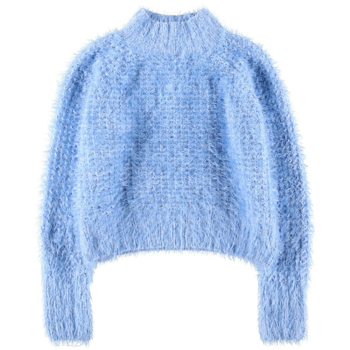 樂天商城 - 古着 So ハイネック ニットセーター レディースM相当 /eaa599353 【中古】 【260102】 【Elulu/エルル】 ブルー系 秋冬