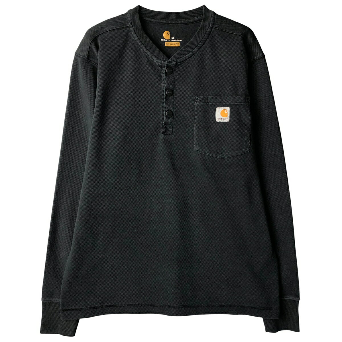 古着 カーハート Carhartt RELAXED FIT ヘンリーネック サーマルロンT ハニカム メンズM相当 /eaa599432 【中古】 【251221】 【NH-2508】