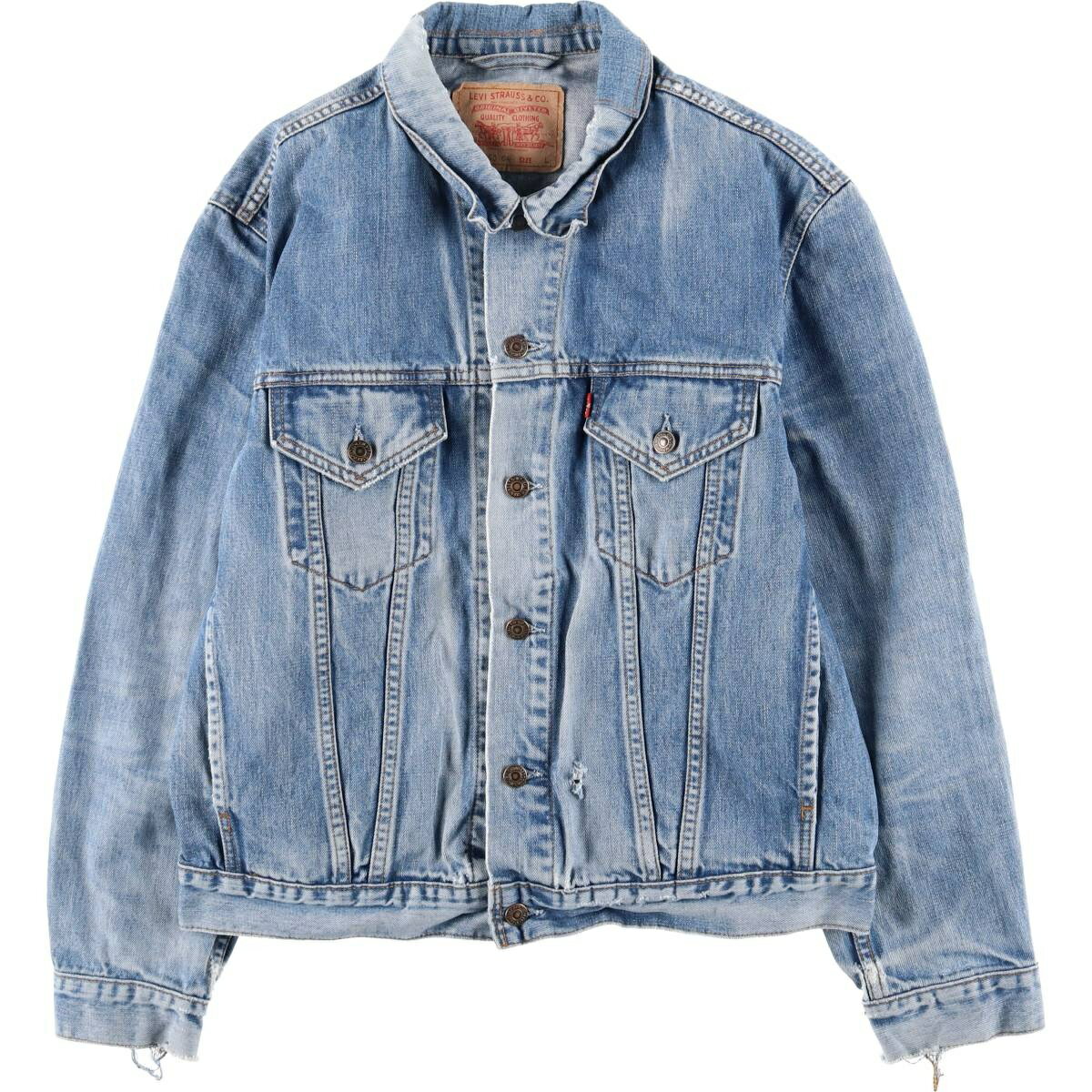古着 00'S リーバイス Levi's 70550-0414 ユーロモデル デニムジャケット Gジャン メンズL相当 /eaa599861 【中古】 【251226】 【SS2603_10】 ブルー系 春秋冬