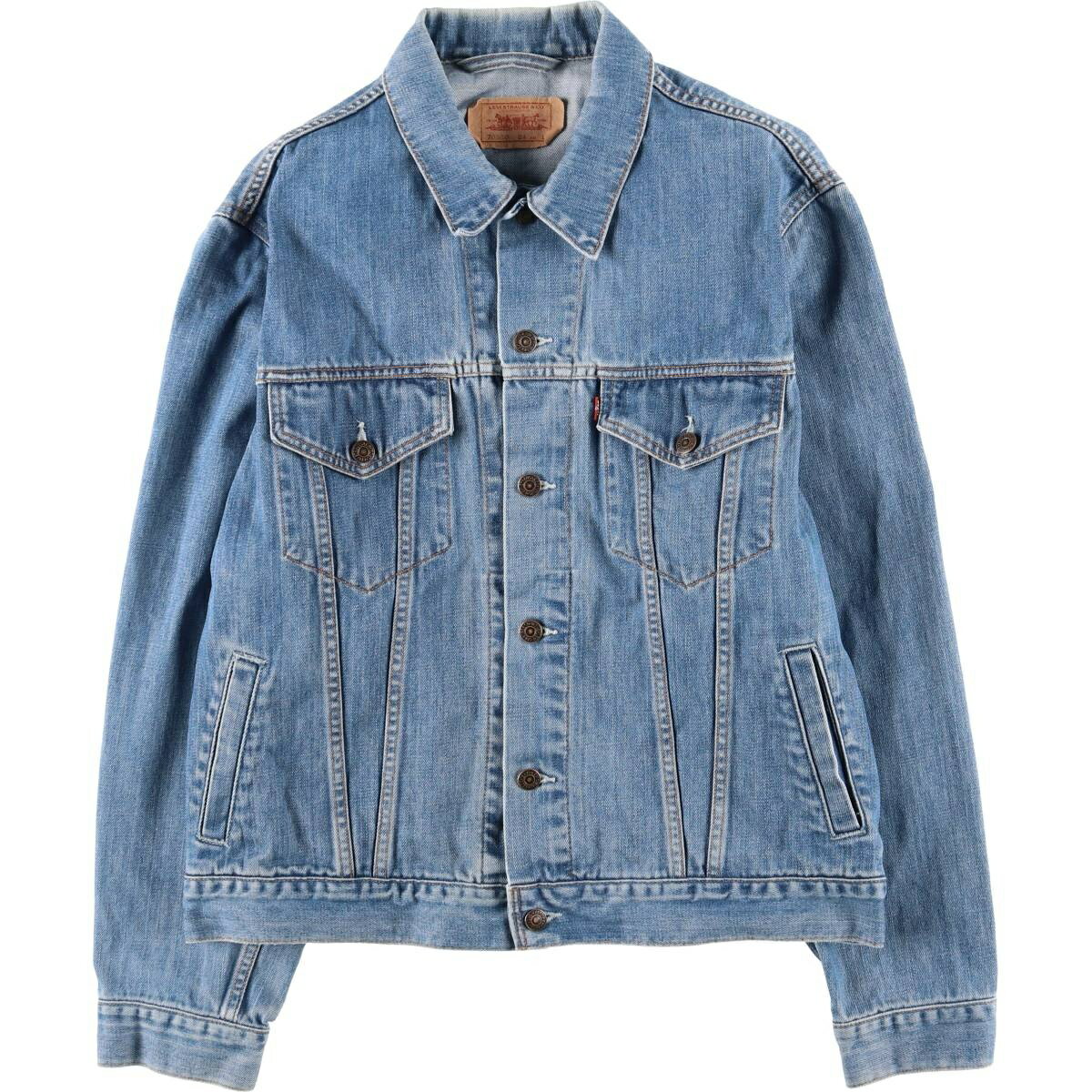 古着 00'S リーバイス Levi's 70550-0414 ユーロモデル デニムジャケット Gジャン メンズL相当 /eaa599868 【中古】 【251226】 【SS2603_10】 ブルー系 春秋冬