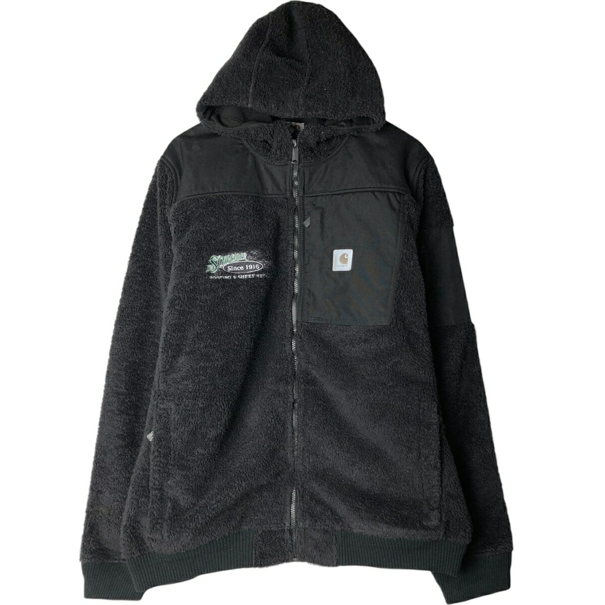 Rakuten - 古着 カーハート Carhartt アドバタイジング ナイロンxフリースジャケット メンズXL相当 /eaa599992 【中古】 【260321】 ブラック系 春秋冬