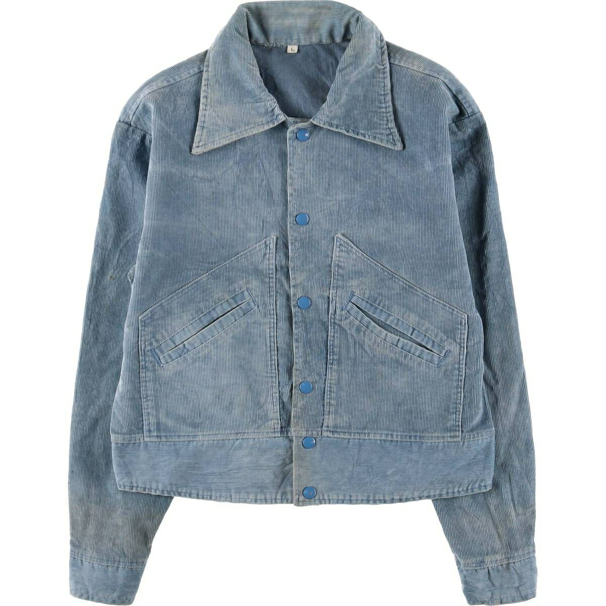 樂天商城 - 古着 70'S コーデュロイジャケット メンズL相当 ヴィンテージ /eaa600033 【中古】 【251206】 【SS2603_10】 ブルー系 春秋冬