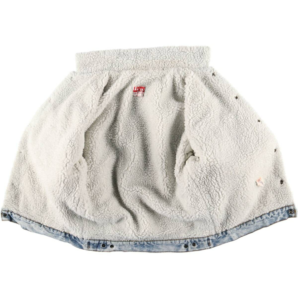 古着 80'S リーバイス Levi's 70609-0219 デニムボアジャケット USA製 メンズS相当 ヴィンテージ /eaa600060 【中古】 【251207】 【SS2603_10】