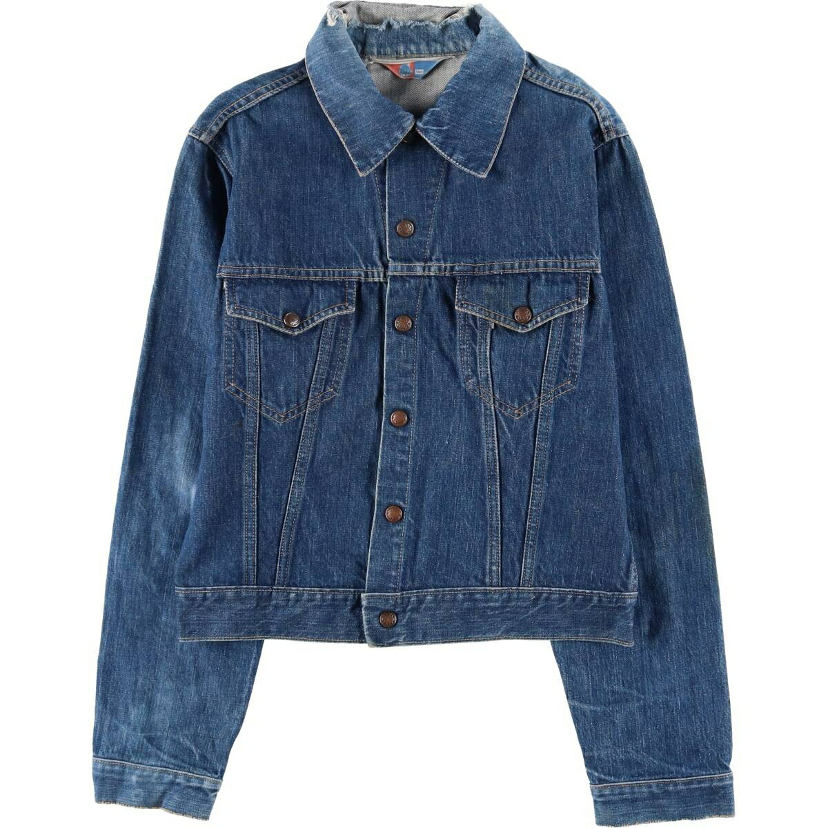 古着 70'S シアーズ Sears PUT ON SHOP デニムジャケット Gジャン メンズS相当 ヴィンテージ /eaa600098 【中古】 【251115】 【Elulu/エルル】 【SS2603_10】