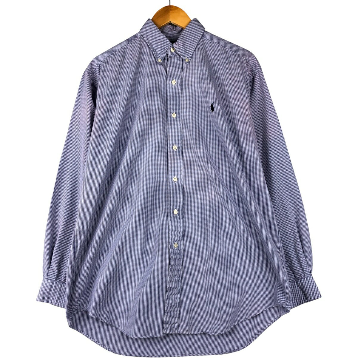 Rakuten - 古着 ラルフローレン Ralph Lauren BLAKE ギンガムチェック 長袖 ボタンダウンチェックシャツ メンズM相当 /eaa600186 【中古】 【251116】 ホワイト系 春夏秋冬