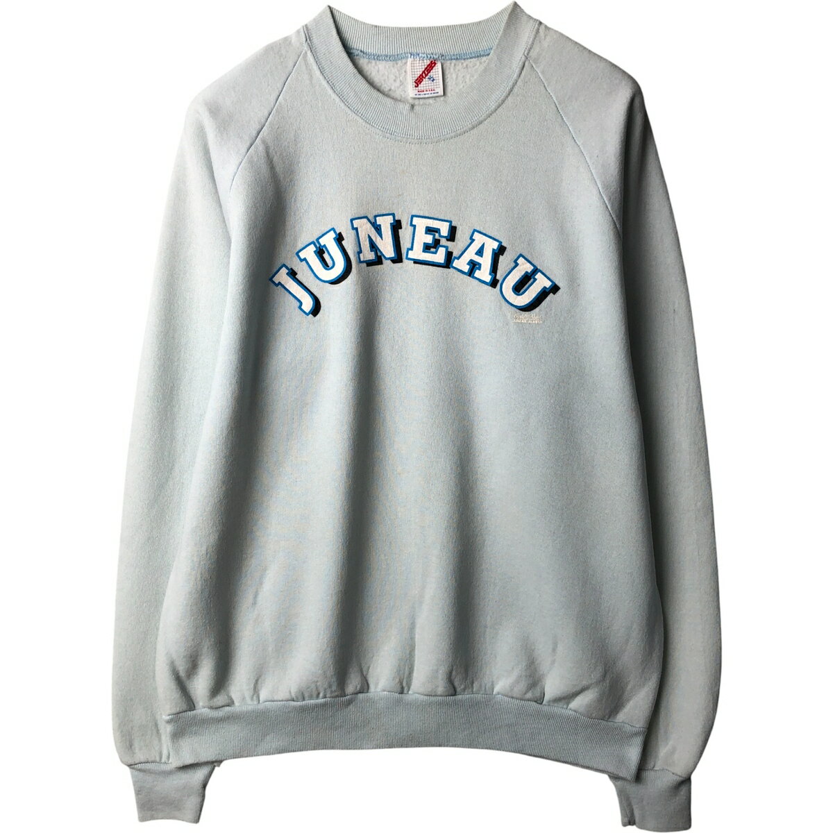 Rakuten - 古着 90'S ジャージーズ Jerzees プリントスウェットシャツ トレーナー USA製 メンズXL相当 ヴィンテージ /eaa600410 【中古】 【251114】 【NH-2508】 ブルー系 春夏秋冬