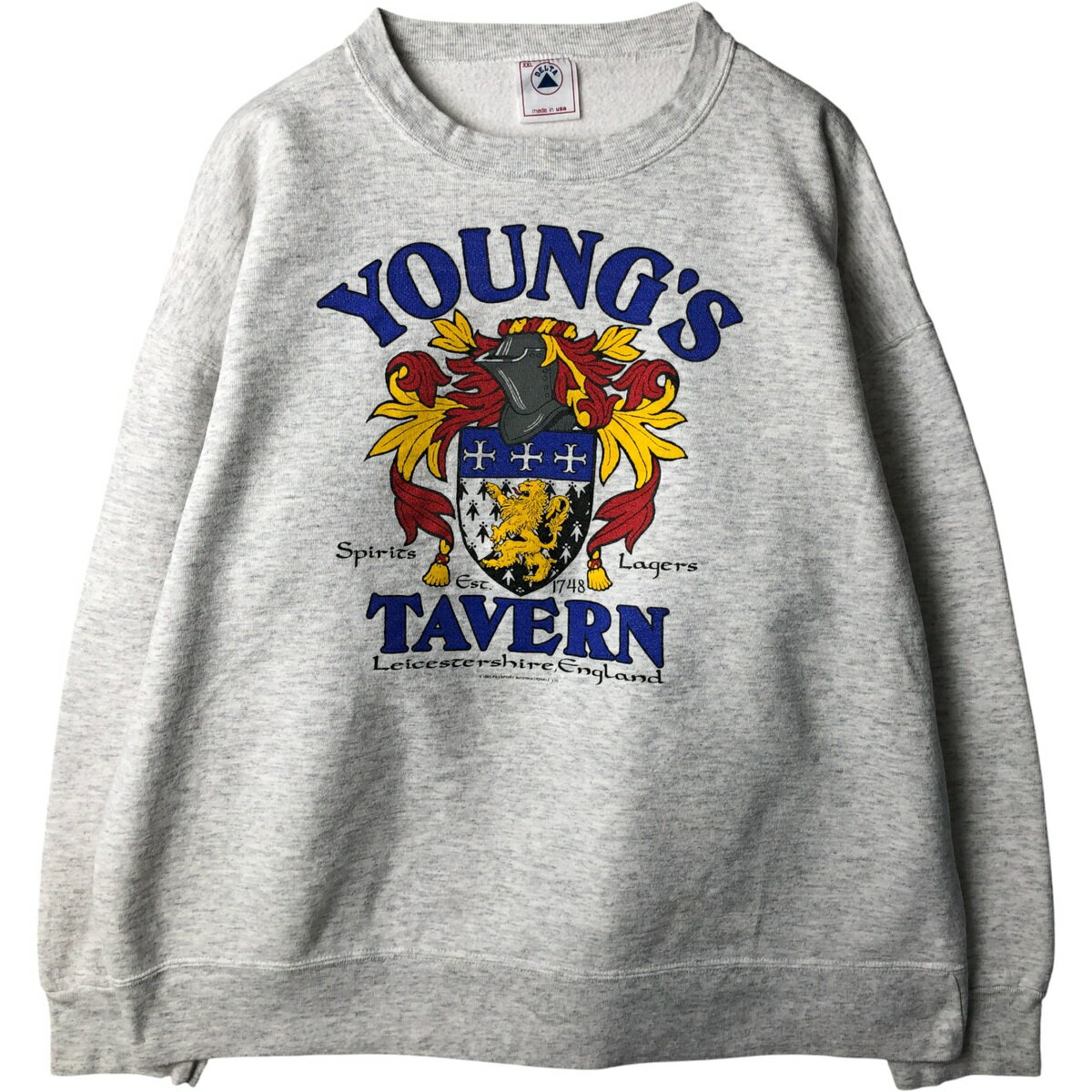 Rakuten - 古着 90'S デルタ DELTA YOUNG'S TAVERN プリントスウェットシャツ トレーナー USA製 メンズXXL相当 ヴィンテージ /eaa600416 【中古】 【251114】 【NH-2508】