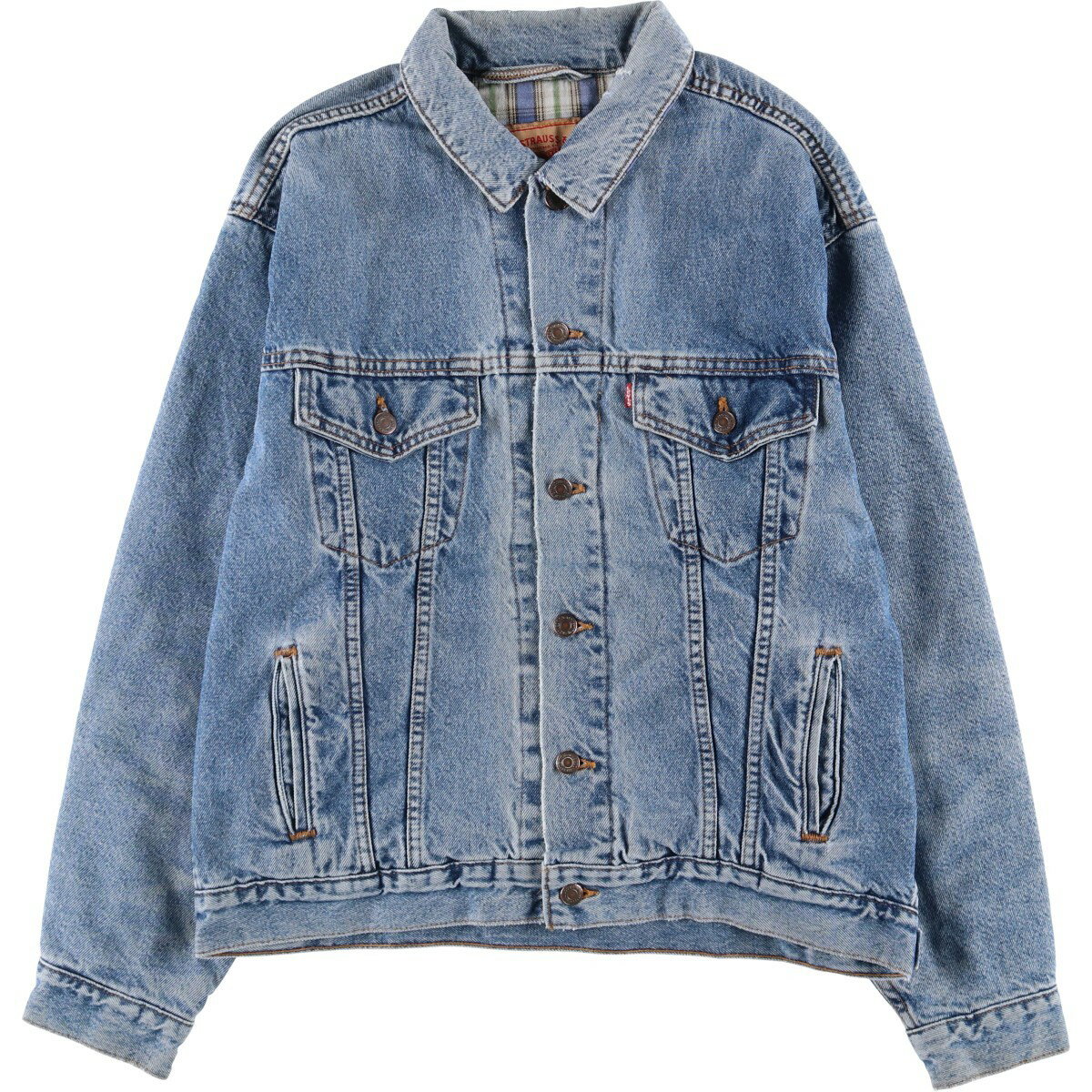 古着 90'S リーバイス Levi's デニムジャケット Gジャン USA製 メンズM相当 ヴィンテージ /eaa600460 【中古】 【251119】 【SS2603_10】 ブルー系 春秋冬