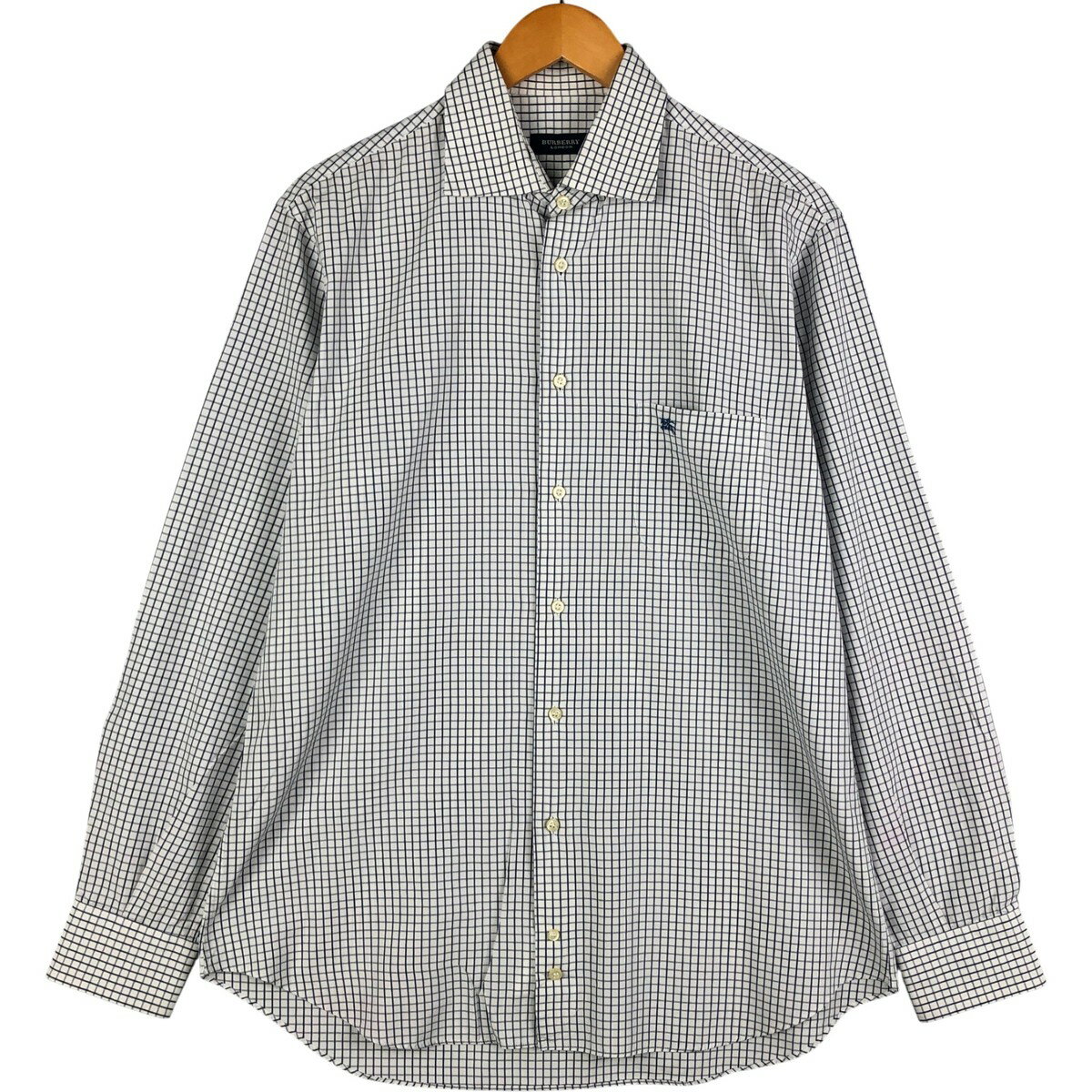 古着 バーバリー Burberry's LONDON ワイドカラー 長袖 コットンチェックシャツ メンズM相当 /eaa600564 【中古】 【251117】