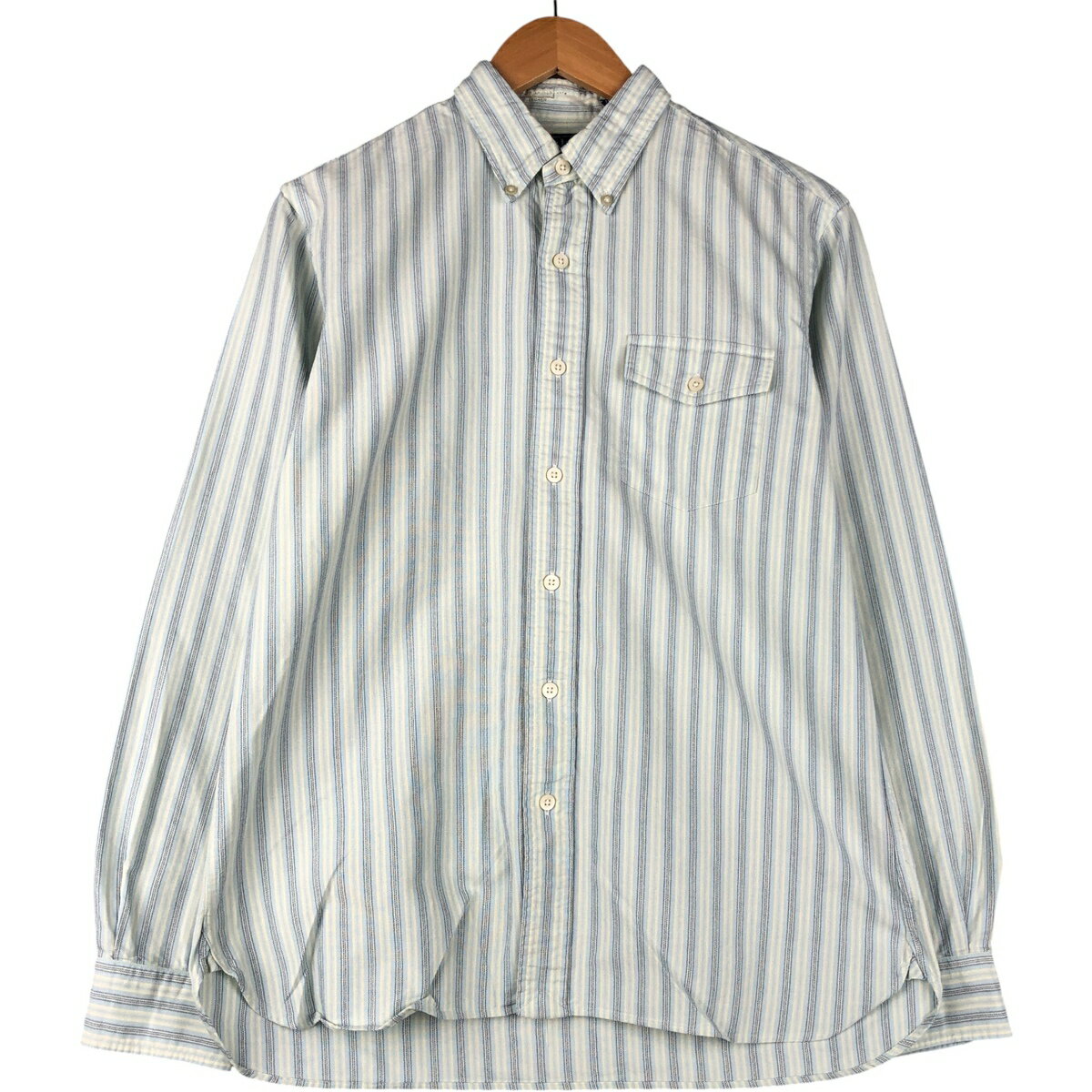 古着 ラルフローレン Ralph Lauren POLO by Ralph Lauren マルチストライプ 長袖 ボタンダウンストライプシャツ メンズM相当 /eaa600596 【中古】 【251117】 ブルー系 春夏秋冬