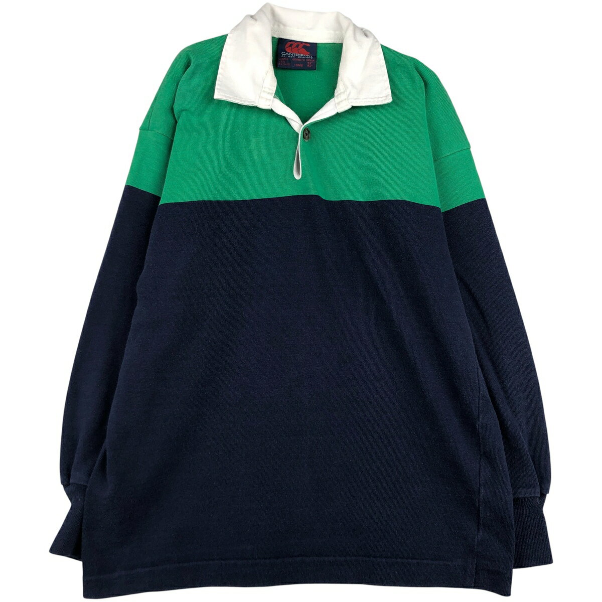 乐天商城 - 古着 90'S カンタベリー CANTERBURY ツートン 長袖 ラガーシャツ メンズL相当 ヴィンテージ /eaa600753 【中古】 【260204】 【SS2606_10】