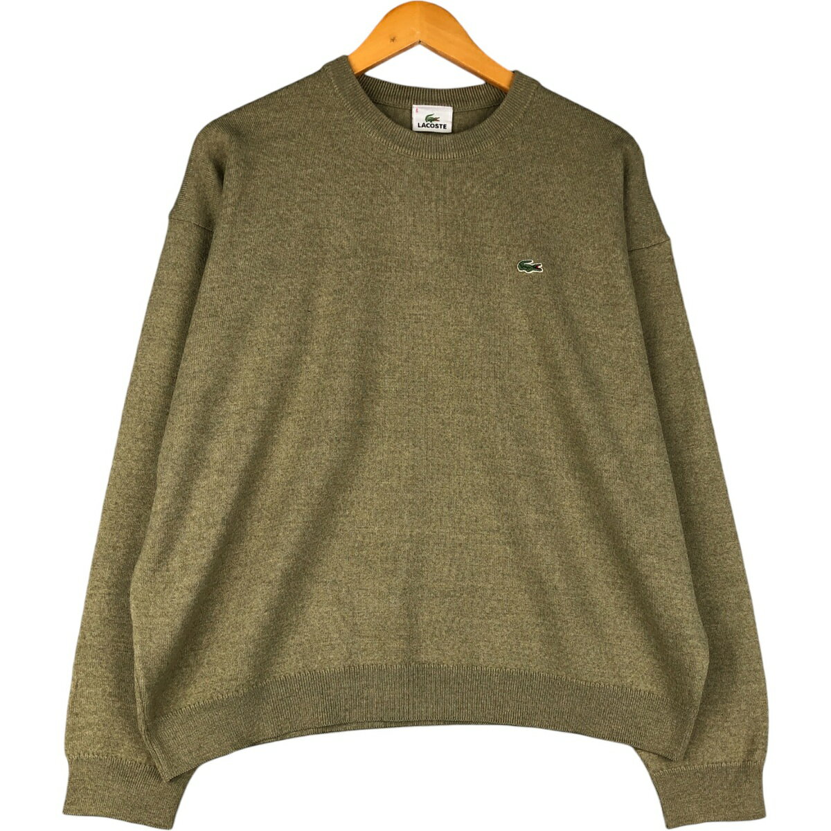 古着 ラコステ LACOSTE アクリル×ウールニットセーター 6 メンズXL相当 /eaa601206 【中古】 【251121】
