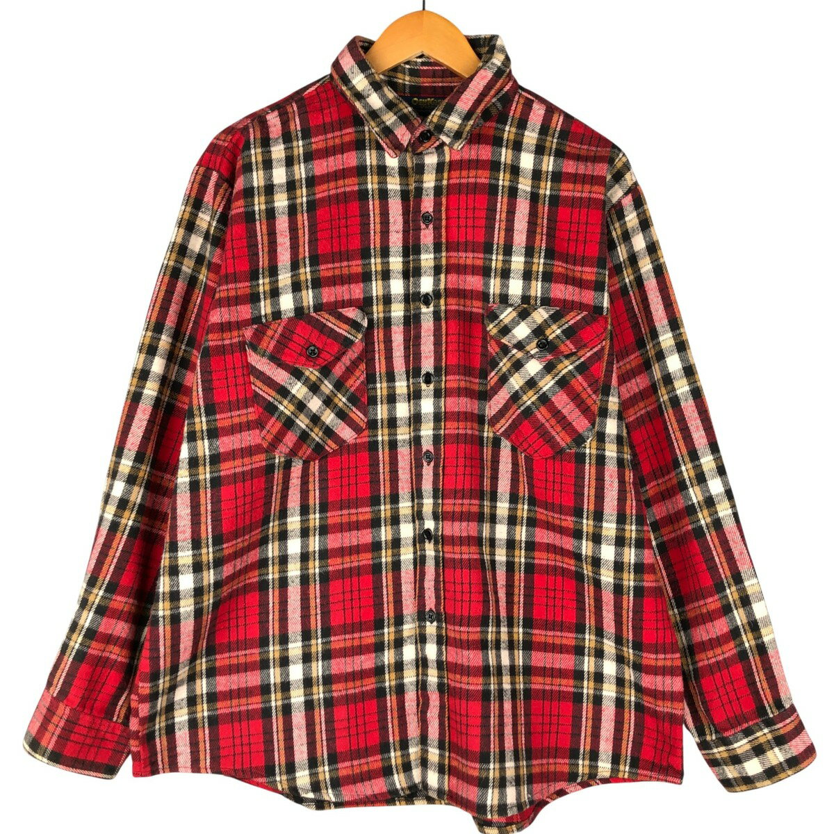 古着 80~90'S オシュコシュ Osh kosh タータンチェック 長袖 フランネルチェックシャツ メンズXL相当 ヴィンテージ /eaa601245 【中古】 【251122】