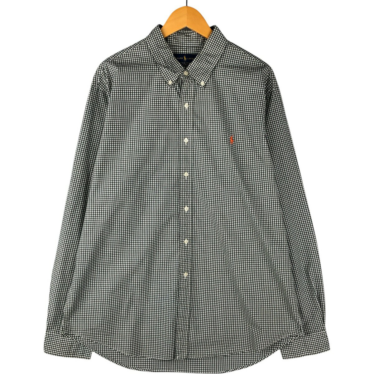 古着 ラルフローレン Ralph Lauren SLIM FIT スリムフィット ギンガムチェック 長袖 ボタンダウンチェックシャツ メンズXXL相当 /eaa601729 【中古】 【251117】