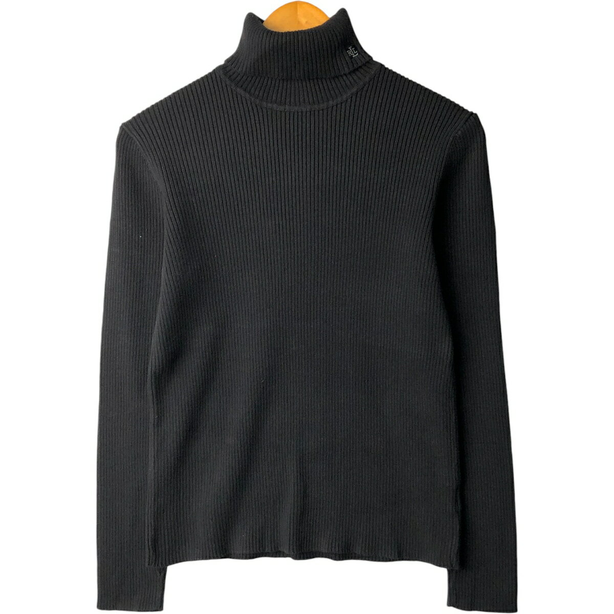古着 ラルフローレン Ralph Lauren LAUREN ローレン リブ編み タートルネック コットンニットセーター レディースL相当 /eaa601782...