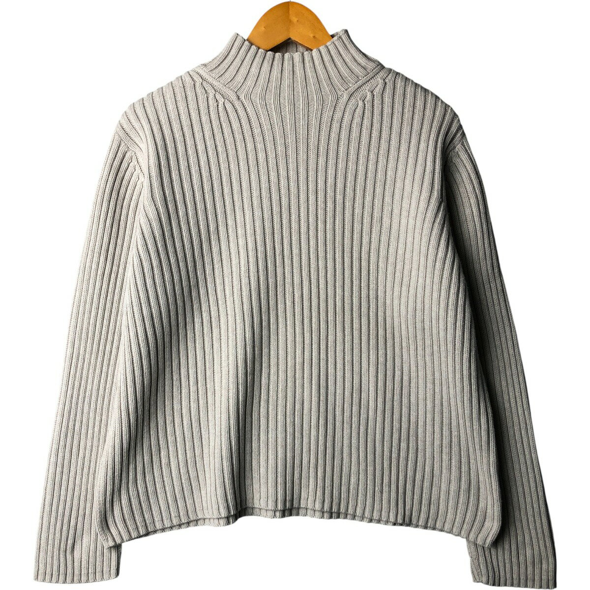 古着 ラルフローレン Ralph Lauren LAUREN ローレン ハイネック リブ編み コットンニットセーター レディースL相当 /eaa601783 【...