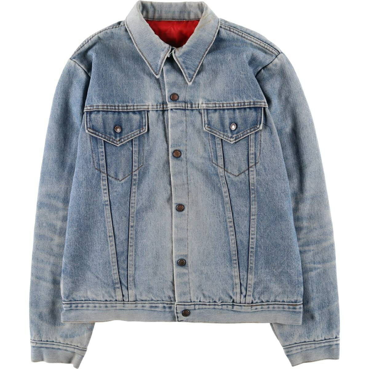 Rakuten - 古着 中綿入り デニムジャケット Gジャン メンズL相当 /eaa601844 【中古】 【251123】 【SS2603_10】 ブルー系 春秋冬