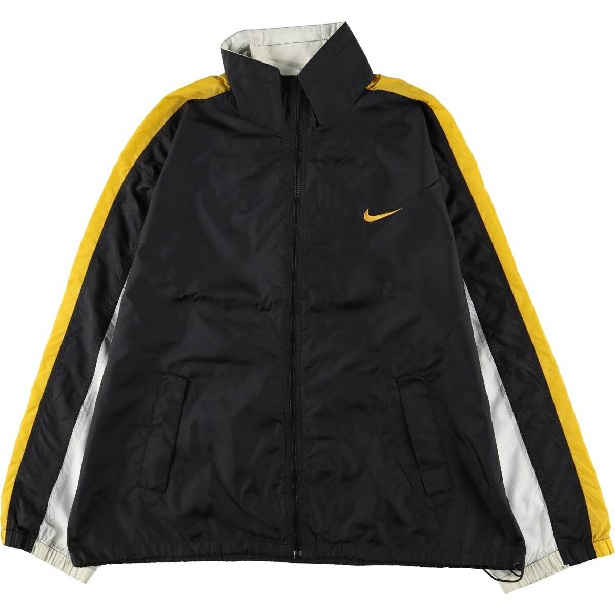 乐天商城 - 古着 90'S ナイキ NIKE ライン入り ナイロンジャケット メンズL相当 ヴィンテージ /eaa601878 【中古】 【251123】 【SS2606_30