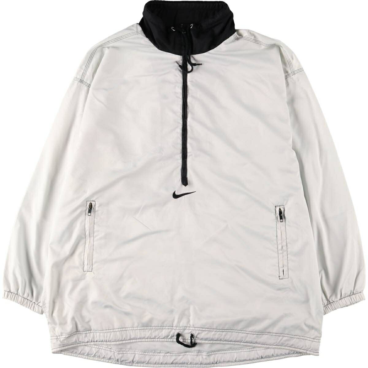 Nike ハーフジップシャツ M ホワイト NIKE（ナイキ） トレンド オーバーシャツ ファントム メンズ 半袖