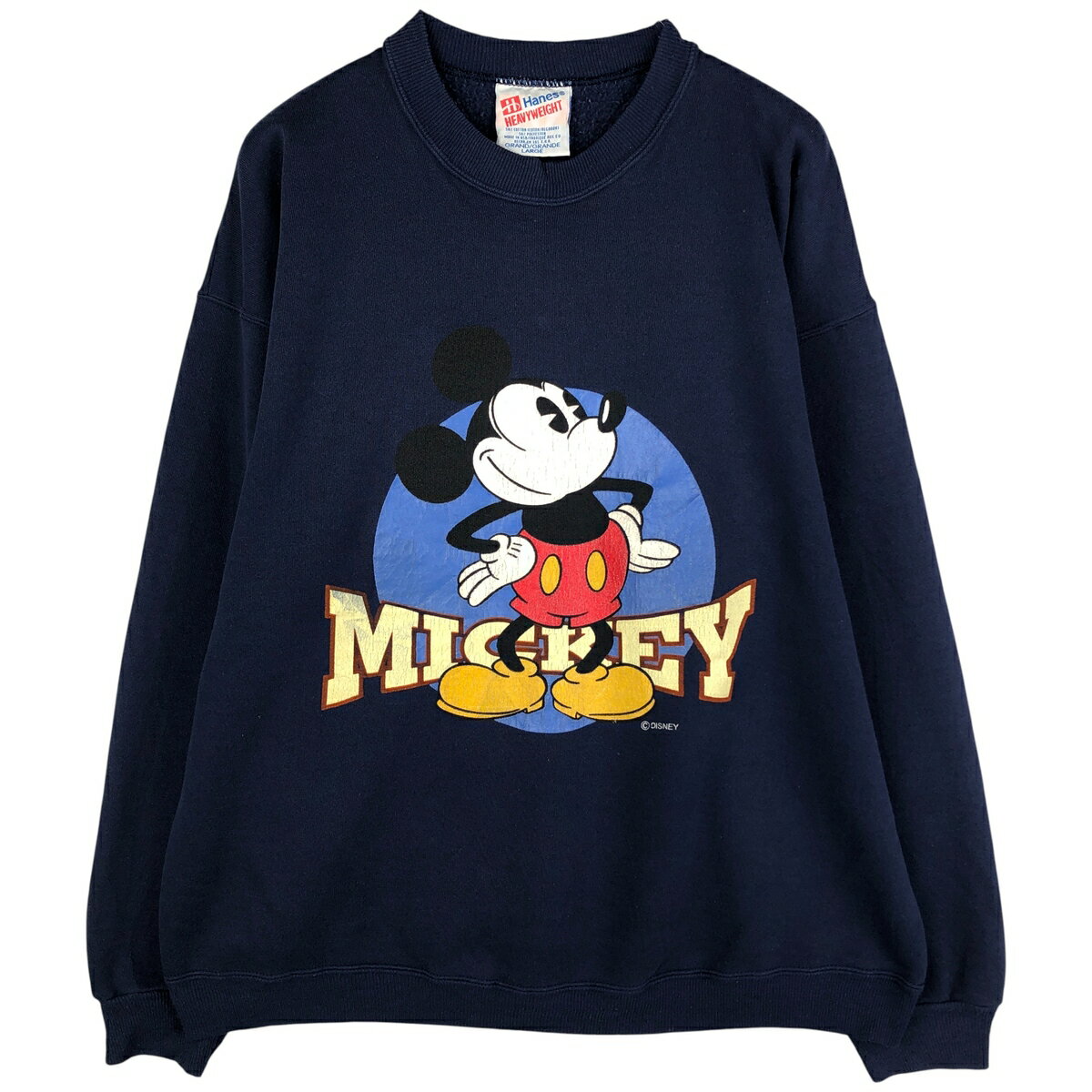 商品詳細 ブランド・Hanes・ヘインズ・ 特徴・クルーネック(丸首)・長袖・MICKEY MOUSE ミッキーマウス・ヴィンテージ・ モデル/形状・HEAVYWEIGHT・キャラクタースウェットシャツ トレーナー・ 素材・コットン:50%・ポリエステル:50%・ 色・ネイビー系 紺色・ 柄・プリント・ 生産国・USA製・ 年代・90年代・ サイズ・表記サイズ:L・着丈:64.5cm・身幅:60.5cm・肩幅:59.5cm・袖丈:54cm・ コンディション・C・ カテゴリ・メンズ・トップス・スウェット・トレーナー・ 商品番号・eaa602151・ 取扱店・ネットショップ・ スタッフコメントHanes HEAVYWEIGHT キャラクタースウェットシャツ トレーナー / 商品番号 eaa602151 USEDですので使用感などございますが、まだまだご愛用していただけます。 古着という事をご理解の上ご注文よろしくお願いします。 【状態追記】 ●前、左肩に裂け、糸抜け ●後、右腕、左袖先に汚れ※状態は当社独自の基準です。 着用感表記サイズ着丈身幅肩幅袖丈 メンズLL(※着用感、表記サイズは目安です。)64.5cm60.5cm59.5cm54cm ※測定値の若干の誤差はご了承下さい。サイズガイドはこちら ブランドHanesヘインズ 特徴クルーネック(丸首) / 長袖 / MICKEY MOUSE ミッキーマウス / ヴィンテージ モデル/形状HEAVYWEIGHT / キャラクタースウェットシャツ トレーナー 素材コットン:50% / ポリエステル:50% 色ネイビー系 紺色 柄プリント 生産国USA製 年代90年代 カテゴリトレーナー 商品番号eaa602151 取扱店ネットショップ 　　 ヘインズの他の商品を見るトレーナーの他の商品を見る