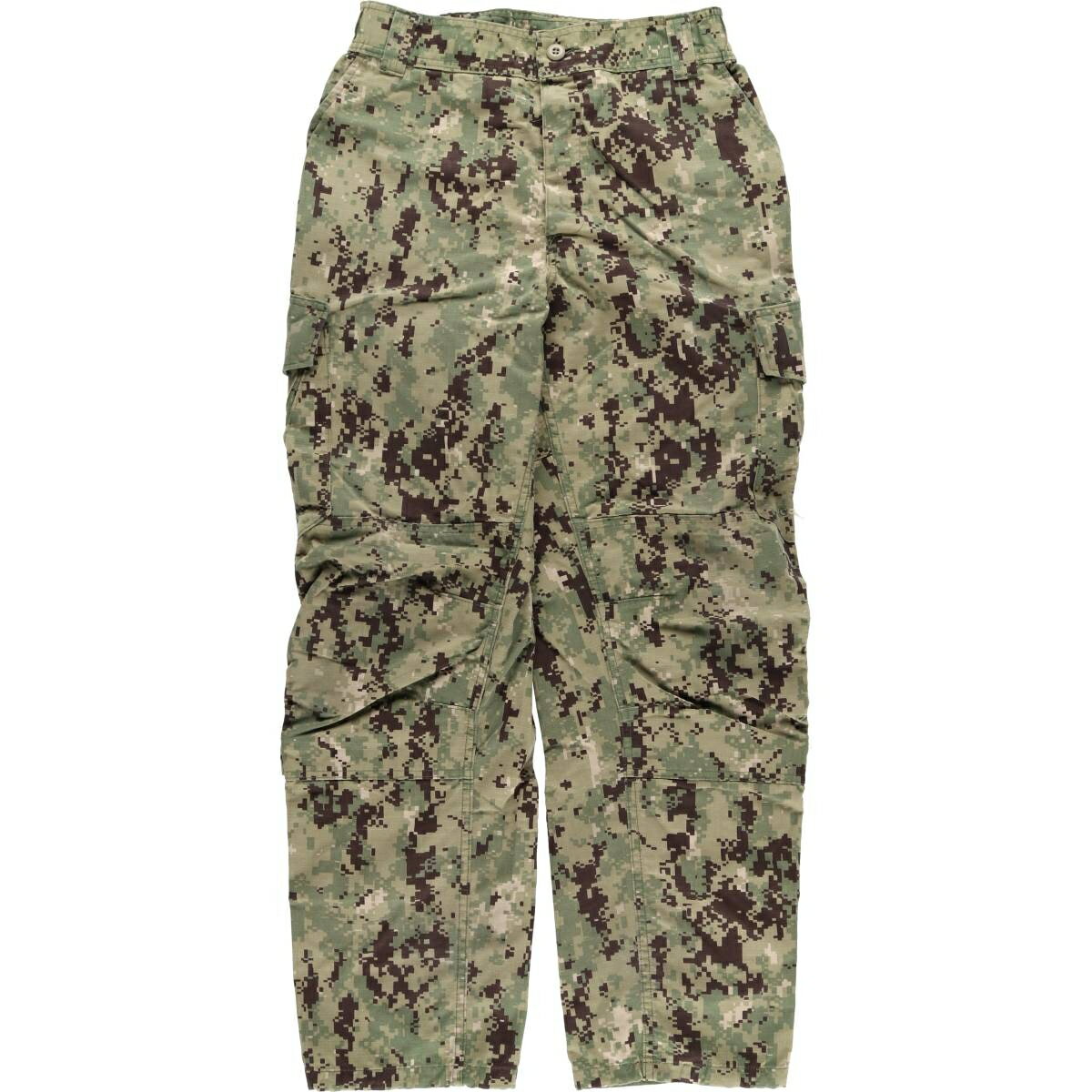 Rakuten - 古着 米軍実品 迷彩柄 デジタルカモ リップストップ U.S.NAVY ミリタリー カーゴパンツ USA製 メンズw32相当 /eaa602323 【中古】 【251213】 カーキ系 春夏秋冬