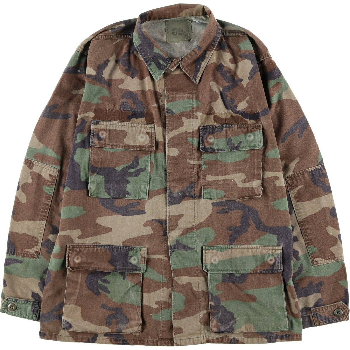 Rakuten - 古着 80'S 米軍実品 迷彩柄 ウッドランドカモ B.D.U ミリタリージャケット USA製 MEDIUM-REGULAR メンズM相当 ヴィンテージ /eaa602421 【中古】 【251130】 【SS2606_30